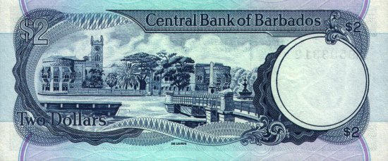 Barbados - 2 Dollars (1980) - Pick 36