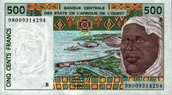 Ivory Coast (BCEAO) - 500 Francs (1991) - Pick 110