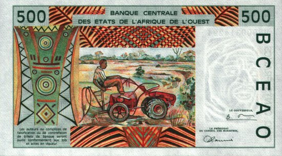 Ivory Coast (BCEAO) - 500 Francs (1991) - Pick 110