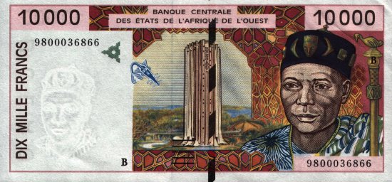 BCEAO - 10,000 Francs (1992) - Pick 114
