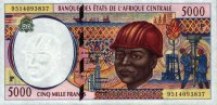 BEAC - 5,000 Francs (1994) - Pick 604