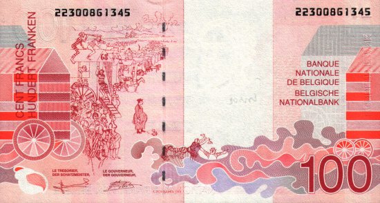 Belgium - 100 Francs (1995) - Pick 147
