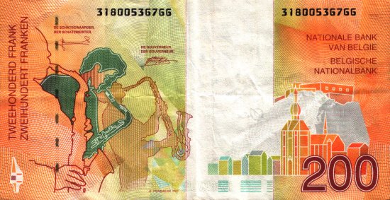 Belgium - 200 Francs (1995) - Pick 148