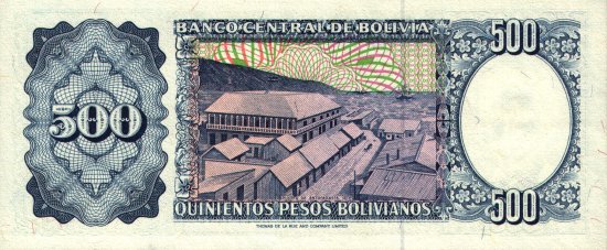 Bolivia - 500 Bolivianos (1981) - Pick 166