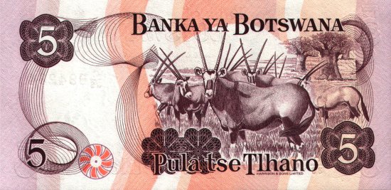Botswana - 5 Pula (1992) - Pick 11