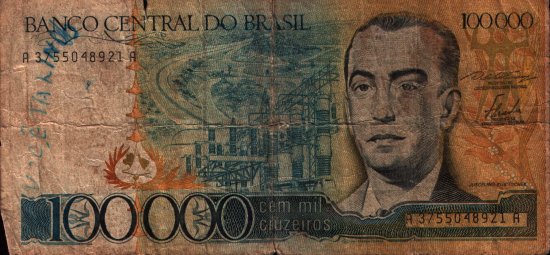 Brazil - 100,000 Cruzeiros (1985) - Pick 205