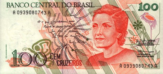 Brazil - 100 Cruzeiros (1990) - Pick 228