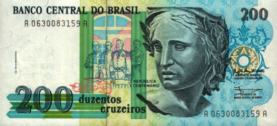 Brazil - 200 Cruzeiros (1990) - Pick 229