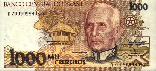 Brazil - 1,000 Cruzeiros (1990 - 1991) - Pick 231