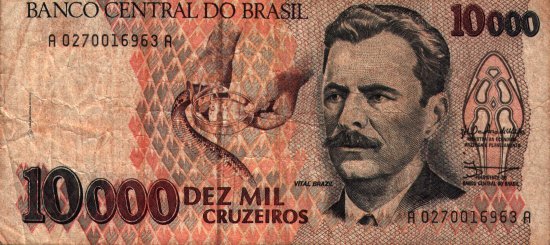 Brazil - 10,000 Cruzeiros (1991 - 1993) - Pick 233