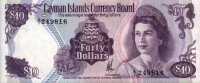 Cayman Islands - 40 Dollars (1981) - Pick 9