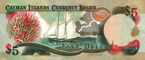 Cayman Islands - 5 Dollars (1996) - Pick 17