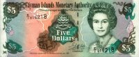 Cayman Islands - 5 Dollars (1998) - Pick 22