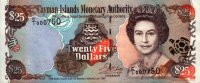 Cayman Islands - 25 Dollars (1998) - Pick 24