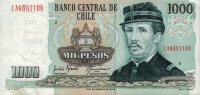 Chile - 1,000 Pesos (1975 - 1989) - Pick 154