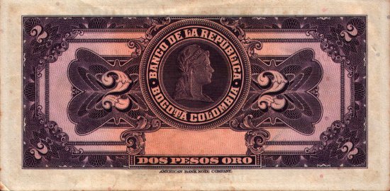 Colombia - 2 Pesos (1955) - Pick 390