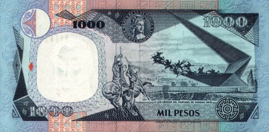 Colombia - 1,000 Pesos (1994) - Pick 438