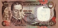 Colombia - 2,000 Pesos (1994) - Pick 439