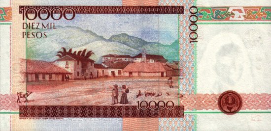 Colombia - 10,000 Pesos (1998) - Pick 444
