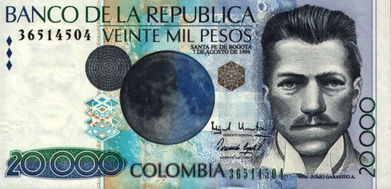 Colombia - 20,000 Pesos (1998) - Pick 448