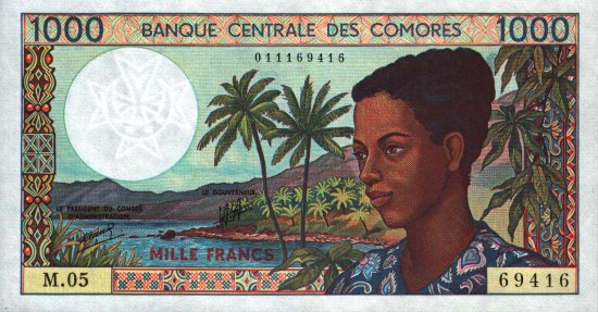 Comoros - 1,000 Francs (1984 - ) - Pick 11