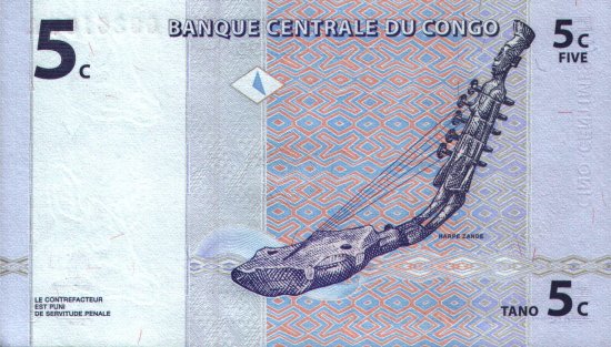 The Democratic Republic of the Congo - 5 Centimes (1997) - Pick 81