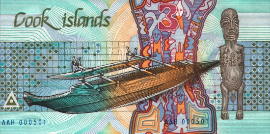 Cook Islands - 3 Dollars (1987) - Pick 3