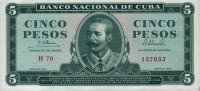 Cuba - 5 Pesos (1965) - Pick 95