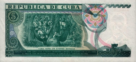 Cuba - 5 Pesos (1991) - Pick 108