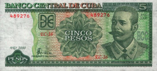 Cuba - 5 Pesos (2000) - Pick 116