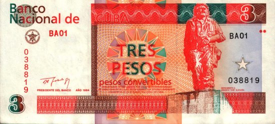 Cuba - 3 Pesos (1994) - Pick FX38