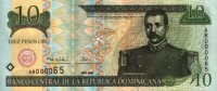 Dominican Republic - 10 Pesos Oro (2000) - Pick 159