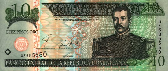 Dominican Republic - 10 Pesos Oro (2002) - Pick 168