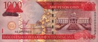 Dominican Republic - 1,000 Pesos Oro (2002) - Pick 173
