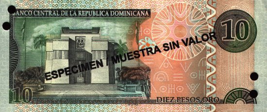 Dominican Republic - 10 Pesos Oro (2003) - Specimen