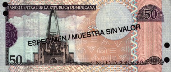 Dominican Republic - 50 Pesos Oro (2003) - Specimen