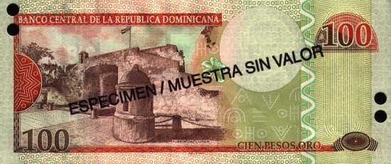 Dominican Republic - 100 Pesos Oro (2003) - Specimen