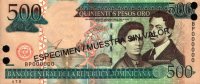 Dominican Republic - 500 Pesos Oro (2003) - Specimen