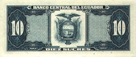 Ecuador  - 10 Sucres (1988) - Pick 121