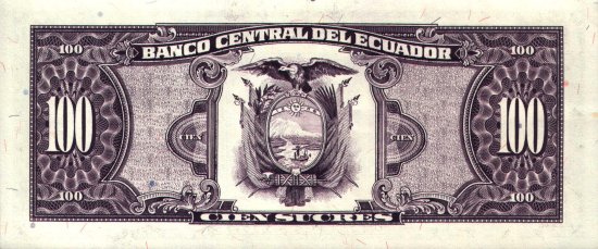 Ecuador  - 100 Sucres (1997) - Pick 123A