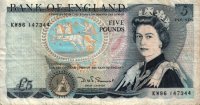 England - 5 Pounds (1971 - 1990) - Pick 378