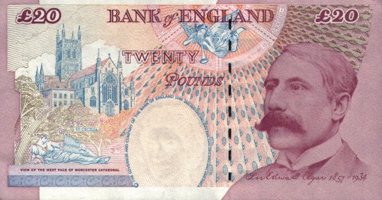 England - 20 Pounds (1993) - Pick 390