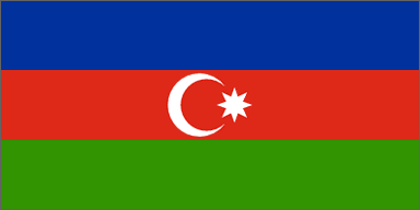 Azerbaijani national flag 