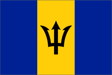 Barbadian national flag 