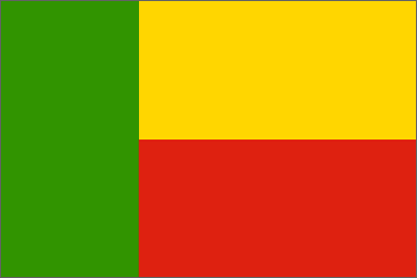 Beninese national flag 