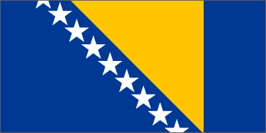 Bosnian - Herzegovina national flag