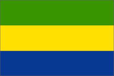 Gabonese national flag