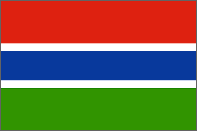 Gambian national flag 