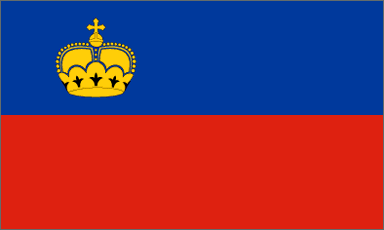 Liechtenstein's national flag