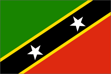 Kittitian and Nevisian national flag